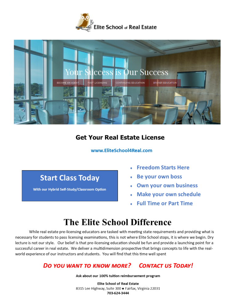 Get your Real Estate License-PNG - Elite School of Real Estate